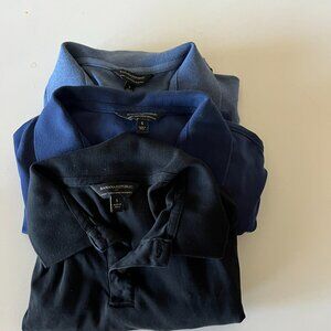 Banana Republic Men's Bundle of 3 Casual Polos Size S Luxe Touch Performance